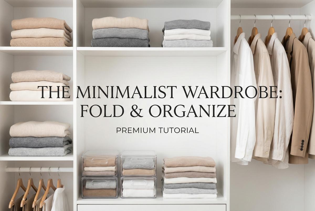 蘑菇视频-极简衣柜收纳视频演示